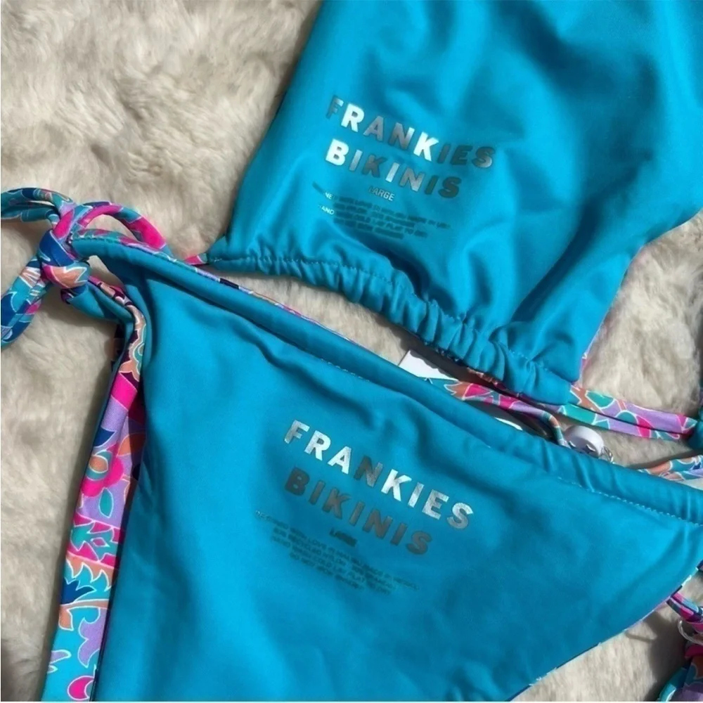 Frankie’s Bikinis Cupid Top and Tia Bottom Set in Scarf